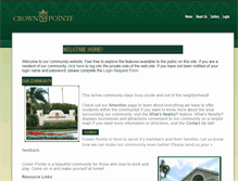 Tablet Screenshot of crownpointenaples.com